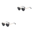 thumbnail image 1 of maskred PVC Heart-Shaped Glasses Non-Slide Silicone Nose Pads And Mulitple Colours For Chic Look Gold Metal black 2Set, 1 of 6