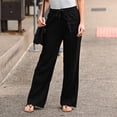 thumbnail image 2 of XZNGL Pantalon à Jambe Grand pour Femmes Mode Femmes Uni Bandage Ample Décontracté Leggings à Jambe Grand Bas Pantalon Long Pantalons Amples pour Femmes Pantalons Amples pour Femmes Pantalons pour Femmes Décontractés Pantalons Décontractés pour Femmes, 2 of 6