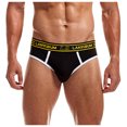 thumbnail image 2 of B91xZ Men's Underwear Breathable Cotton Micro-Stretch Assorted Briefs,Black XL, 2 of 3
