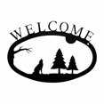 thumbnail image 2 of Village Wrought Iron WEL-145-S Petit Panneau de Bienvenue - Timberwolf, 2 of 3