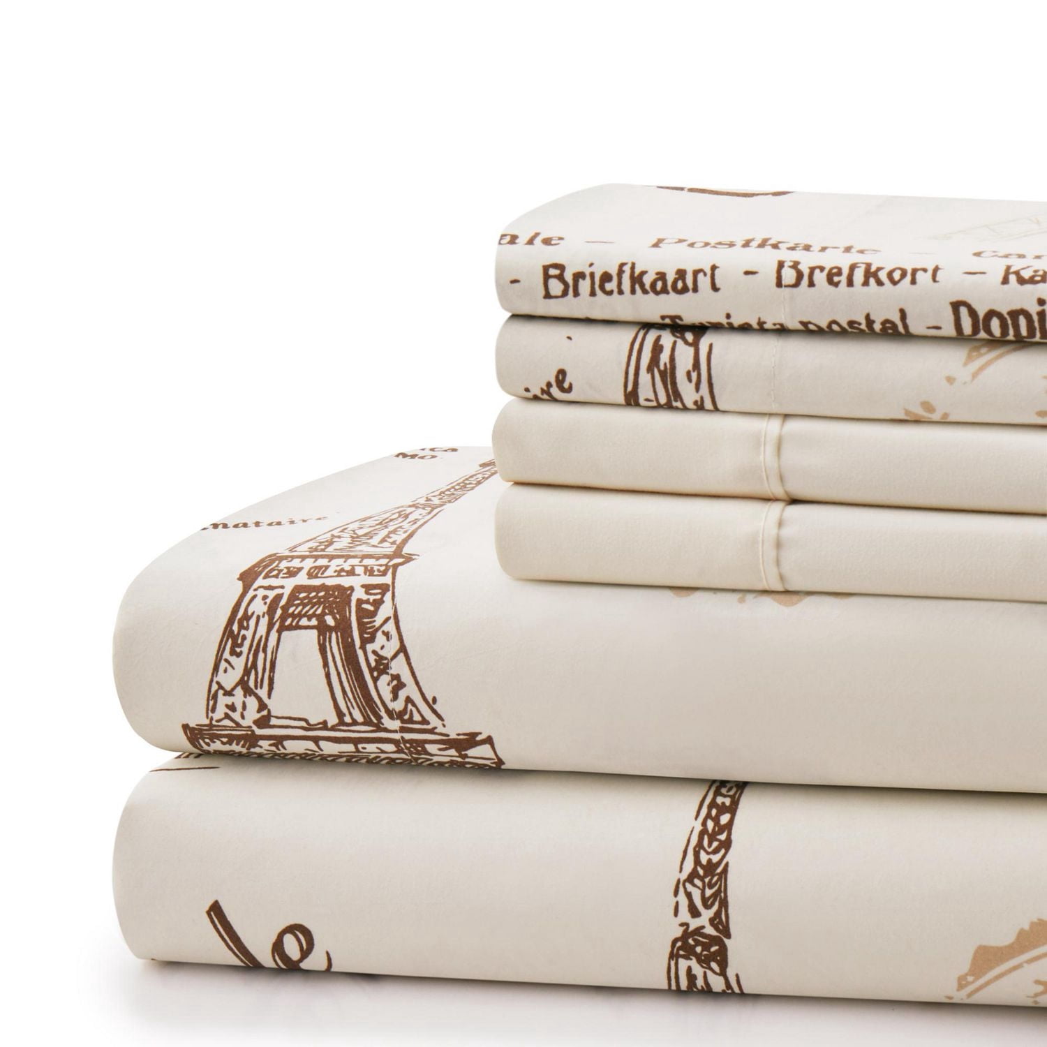 Marina Decoration Ultra Soft Silky Deep Pocket Rich Printed Bedding Rayon from Bamboo All Season Sheet Set with Pillowcases