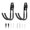 Black, variant on Shisuyan J Hook For Wire Shelving Iron Spraying Plastics 2Pcs 5.9X4.3X1.4In