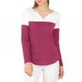thumbnail image 1 of Unique Bargains T-Shirt Casual à Manches Longues à Col en V pour Femmes, 1 of 6