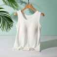 thumbnail image 1 of UPPADA Womens Crewneck Tank Tops Summer Sleeveless Scoop Neck Tees Solid Color Basic Slim Fitted Cami Shirts Womens Tank Tops Camisole Top Built In Bra Adjustable Straps,Clearance on sale, 1 of 6