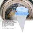 thumbnail image 4 of 10pcs Réutilisables Sac de Filtre de Machine à Laver, Chargeur de Peluches de Maille de Linge Flottant pour Laveur Pulsateur [Bleu], 4 of 8