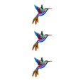 thumbnail image 3 of Wweixi Iron Hummingbird Hanging Home Decor Crafts Ornament Birds Outdoor Blue 3Set, 3 of 6
