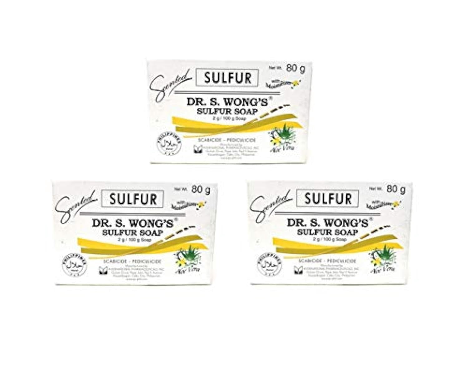 Dr. S. Wong Sulfur Soap (3 Pack Total of 240 grams)
