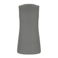 thumbnail image 5 of AherBiu Débardeurs Grande Taille pour Femmes Blouse d'Été Décontractée Ample Confortable Sans Manches à Encolure Carrée Froncée, 5 of 5