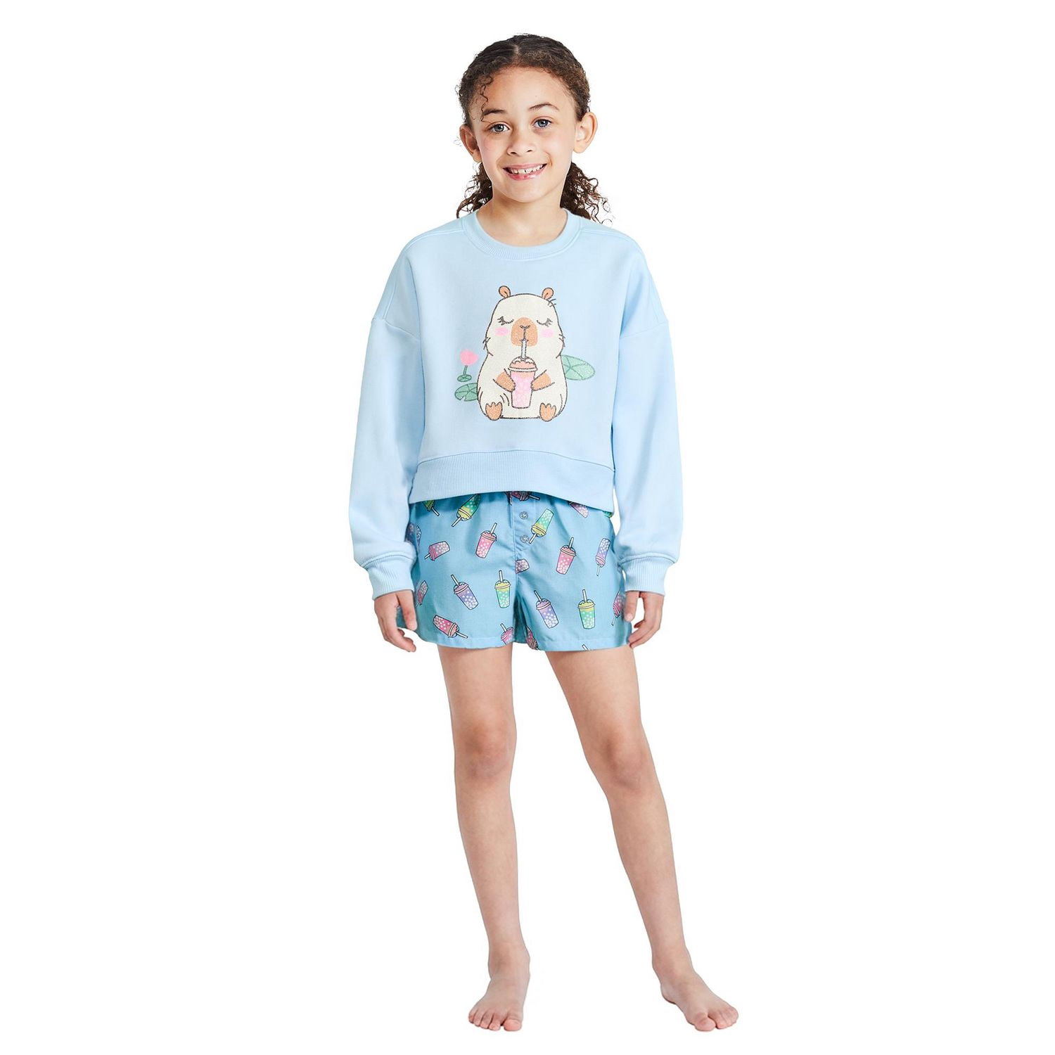 George Girls' Two Piece Short Pajama Set