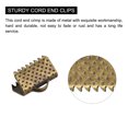 thumbnail image 4 of Unique Bargains 300Pack Ribbon Crimp Clamp Ends 10mm Cord End Clasp for DIY Craft Bronze Tone, 4 of 7