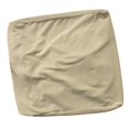 thumbnail image 4 of Housse d'Ottoman Carrée en Velours Extensible à Bas Élastique pour Salon Lavable Taupe, 4 of 8