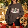 thumbnail image 1 of Christmas Womens Arbre Sweat-Shirt 2023 Christmas Arbre Impression Décontractée Long Sleeve Col Rond Velours hors Épaule Col Rond Régulier Hoodie Tops sur l'Autorisation, 1 of 7