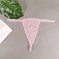 thumbnail image 1 of XZNGL Women Sexy Transparent Underwear Sling Solid Color Shortened Underwear Set, 1 of 1