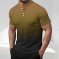 thumbnail image 2 of Plebaso Mens Fashion Tshirts Button Short Sleeve Pullover Shirts Summer Casual Basic Tees Tops for Men, 2 of 6