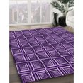 thumbnail image 3 of Ahgly Company Tapis d'Intérieur Lavable en Machine Carré Transitionnel Violet, 5 Pieds Carré, 3 of 7