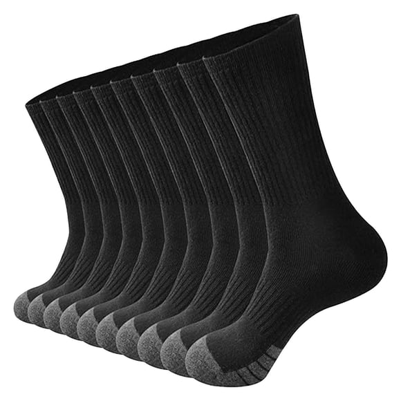 Pavied Crew Socks Hiking Socks Winter Socks Merino Wool Socks Anti Blister Cushioned Crew Socks for Men & Women 5-Pack Cotton Socks Running Socks F One Size