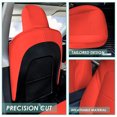 thumbnail image 4 of For 2020-2024 Tesla Model Y FH Group Faux Leather Custom Fit Car Seat Covers Front Set - Solid Red, 4 of 6
