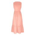 thumbnail image 4 of Robes d'Été pour Femmes 2023 Maxi Mode Féminine Col en V Sans Manches Poches Unies Patchwork Robe Pull Robes de Soirée pour Femmes Élégantes et Élégantes en Solde, 4 of 4
