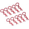 thumbnail image 1 of Ymiko RC Shell Clips Pins,RC Body Clips,10Pcs 8.3MM RC Car Shell Clip R‑Shape Metal Body Clips Pins for 1/5 1/6 1/8 1/10 RC Car, 1 of 8