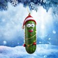 thumbnail image 3 of Amzcrzy Acrylic Cucumber Pendant Multi Functional Acrylic Decorative Christmas Tree Pendant Cute Mini Cucumber Christmas Pendant Holiday Decorations Hanging Decor Garden Decorations, 3 of 5