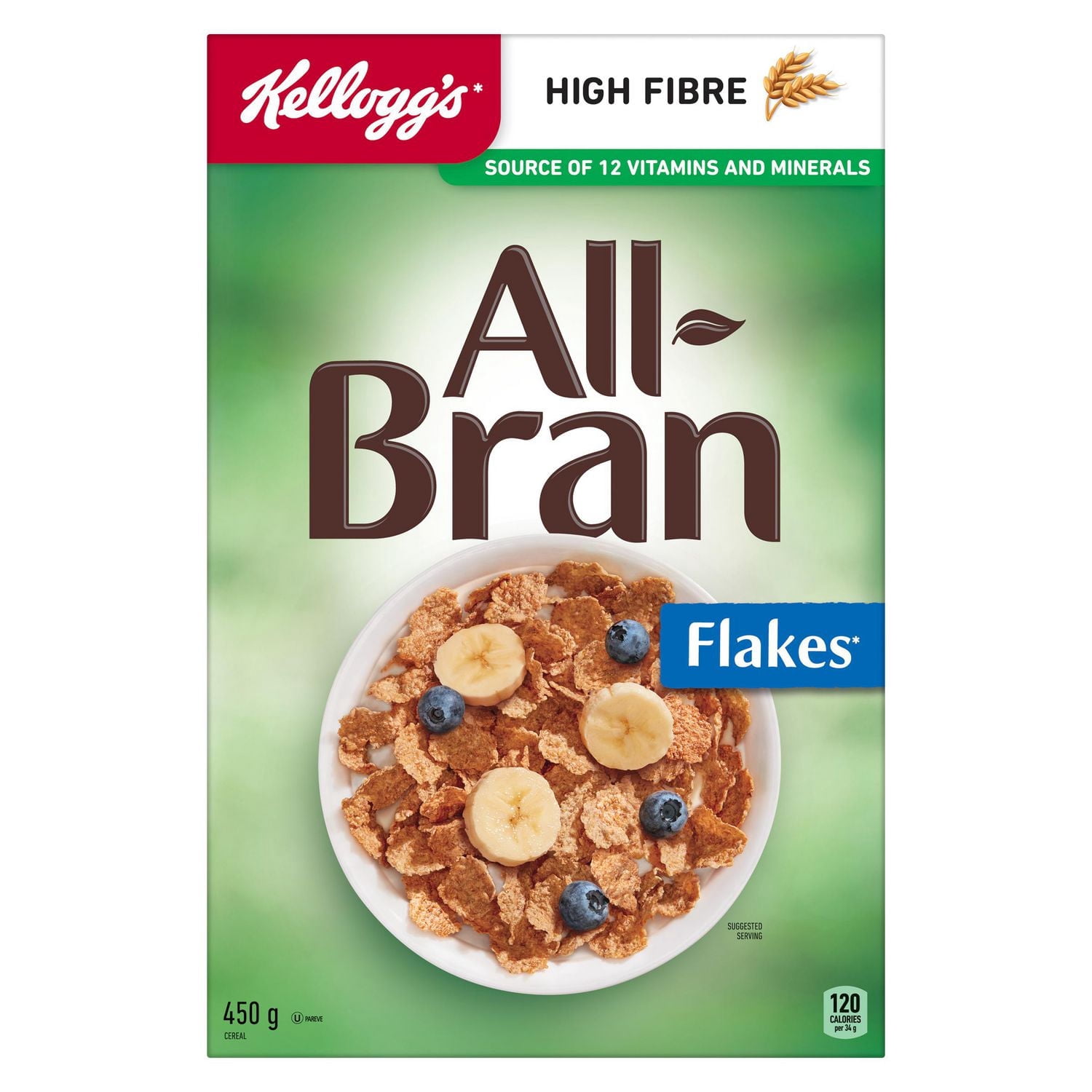 Kellogg's* All-Bran* Flakes Cereal, 450 g