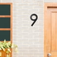 thumbnail image 3 of EGNMCR 5 Inch Modern Metal House Numbers Black Door Number House Address Letters And Numbers For Outside Signs Door number sign, 3 of 5
