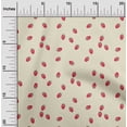 thumbnail image 1 of oneOone Popeline de Coton Tissu Imprimé Framboise Fruit BTY 56 Pouces de Large, 1 of 4