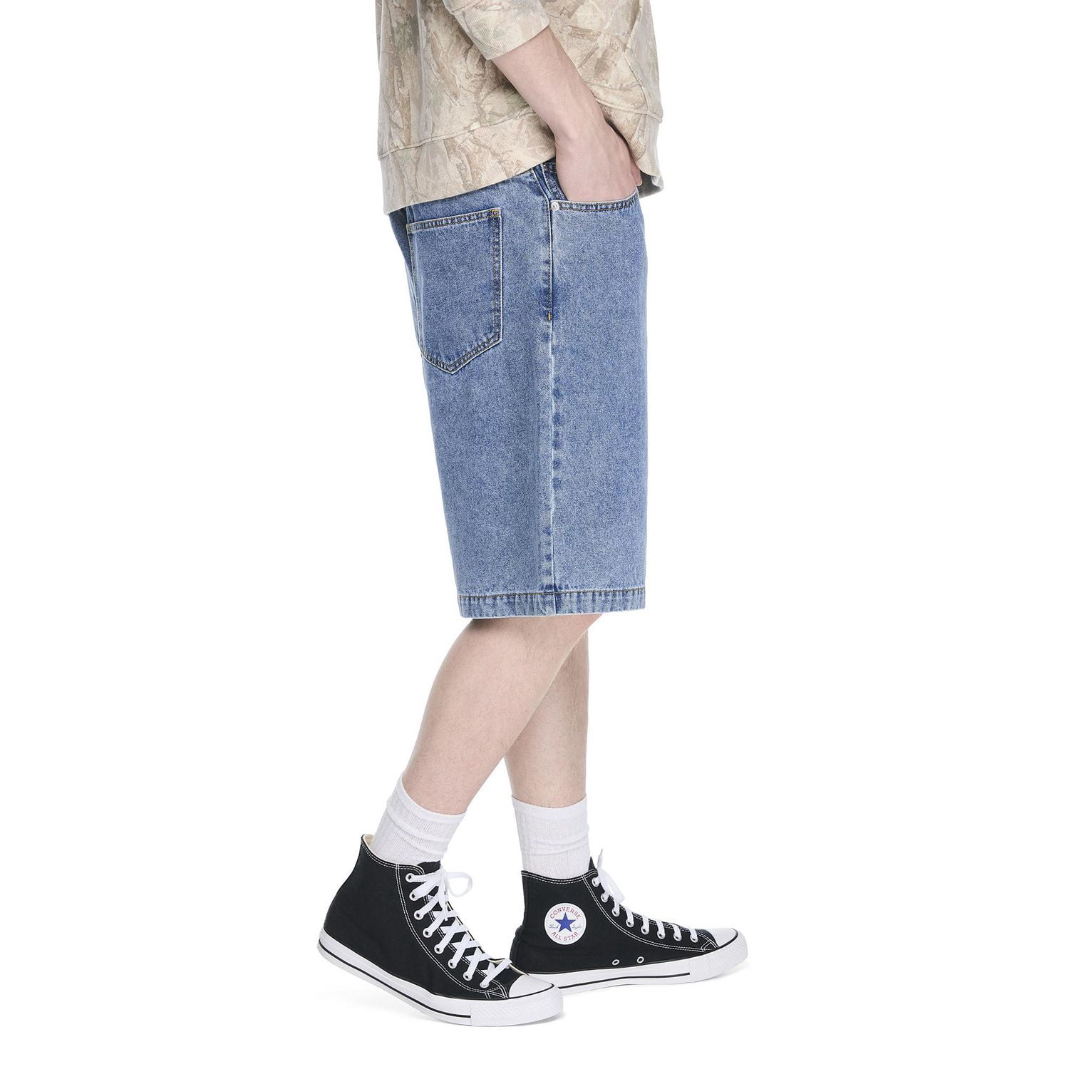 Short ample en denim No Boundaries pour hommes