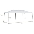 thumbnail image 2 of Costway Pavillon de Fête et de Mariage Extérieur 10 Pieds X 20 Pieds, Auvent Robuste, 2 of 10
