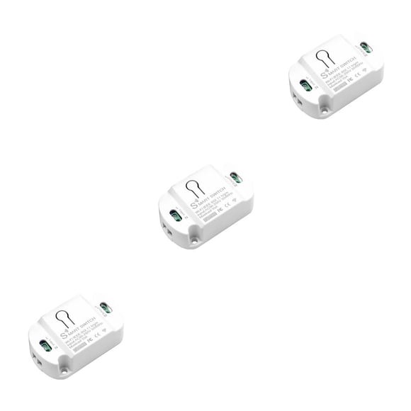 Transemion Tuya 10A WiFi Smart Switch Wireless Remote Switch Timer APP Control Smart Home Smart Life For Google Home 3Set