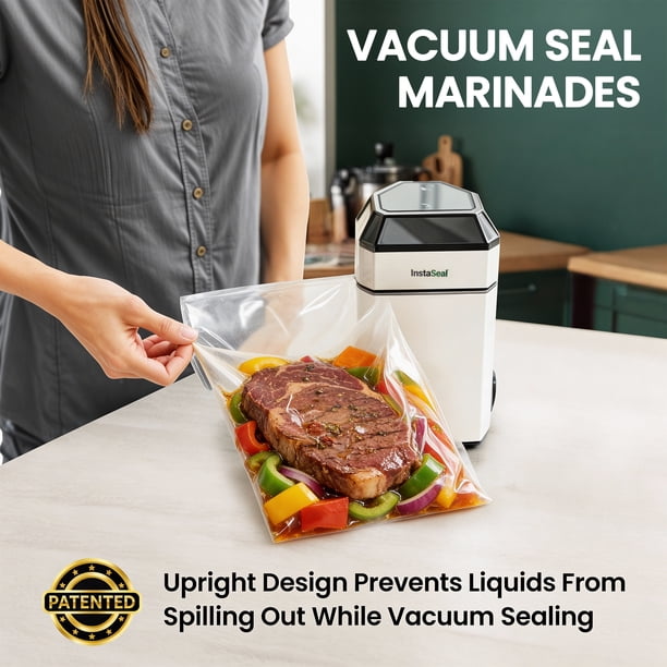 Vacuum Sealer Food Storage タイガー InstaSeal Vacuum Sealer Machine with 12 Quart Food Safe Storage