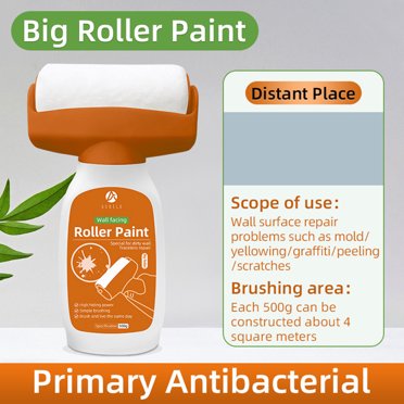 Iumwxz Petit Rouleau Brosse de Réparation Murale Rouleau de Réparation Peinture pour Bricolage Réparation Enlever Publicités Murales Impressions de Chaussures Sales Outil pour la Maison Bleu Plastique Vacances Voyage