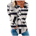 thumbnail image 2 of 50 % de Rabais Liquidation Chandail Surdimensionné pour Femmes 2023 Col Rond Mode Décontractée Manches Longues Imprimé Chandail Hauts Blouse, 2 of 5