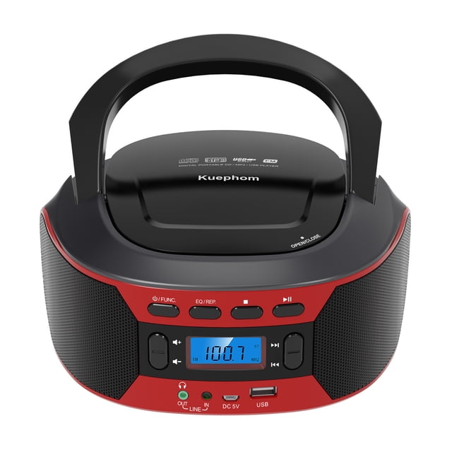 QualitChoice High-Fidelity Sound Portable CD Player Easy-to Controls And FM Radio Minimalist Cd Player Portable UK