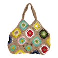 thumbnail image 3 of Crochet 's Shoulder Hollow Out Ethnic Style Dating Picnic Vocation Chic Photo Khaki, 3 of 7