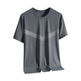 thumbnail image 2 of Men's Summer Breathable Ice Filament Sun Protection Clothing Outdoor Round Collar Short Sleeve, 2 of 8
