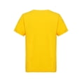 thumbnail image 3 of Ocealan Lot de 2 T-Shirts à Col Rond à Manches Courtes pour Garçons et Filles, Couleur Unie, Été, Décontracté, Coton, Hauts Tee 2-12 Ans Jaune 7-8, 3 of 6