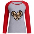 thumbnail image 4 of T-shirts Amusants pour Femmes, Imprimé d'Hiver, Manches Longues, Col Rond, Mignon, 4 of 6