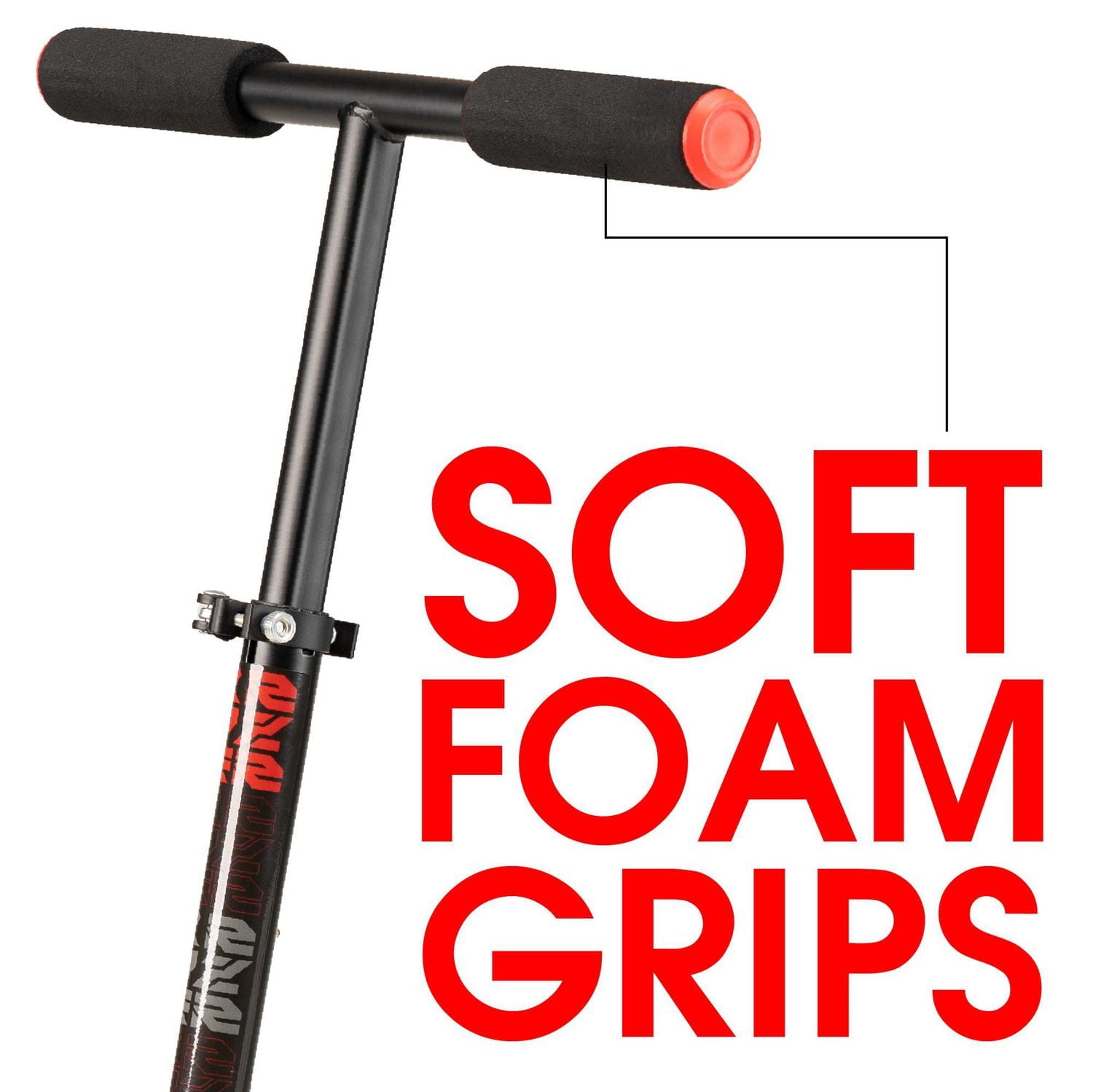 Madd Gear Kruzer 200 Trottinette pliante de déplacement pour adultes et ados Kruzer 200 grandes roues de 200 mm, guidon réglable, cadre en acier carbone léger - Rouge