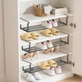 thumbnail image 3 of Organisateur d'Étagère à Chaussures Ajustable pour Entrée et Garde-Robe – Armoire de Rangement Mince et Extensible avec Construction en Acier Durable, Conception Autoportante Gain de Place pour l'Organisation à la Maison, 3 of 4