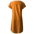 thumbnail image 5 of Pompotops Robe d'Été pour Femmes Style Col en V Imprimée Manches Courtes Robe pour Dames, 5 of 5