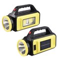 thumbnail image 3 of Yhmxh Camping Essentials Travel Essentials Camping Gear Solar Rechargeable Handheld Spotlight Flashlight, Super Bright Flashlight For Emergencies, Searchlight Spotlight, Flashlight Camping Lantern, 3 of 9
