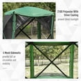 thumbnail image 4 of Outsunny Pavillon Moustiquaire Escamotable pour Camping, Installation Instantanée, Vert, 4 of 9