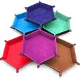 thumbnail image 4 of Plateau à dés Pliant Plateau à dés Roulant avec Doublure en Velours Extérieur Boîte de Rangement pour, 4 of 8