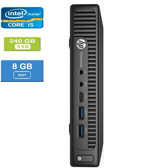 Refurbished: HP 800 G2 MINI Intel Core i5-6500T 2.50 GHz, 8GB, 240GB SSD, Win 10 Pro