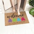 thumbnail image 2 of HHBEAUTY Summer Welcome Doormat Spring Summer Mats Welcome Floor Mats Polyester Door Rug Beach Flowers Sunshine Non Slip Floor Mat for Indoor Outdoor Home Decor, 2 of 9
