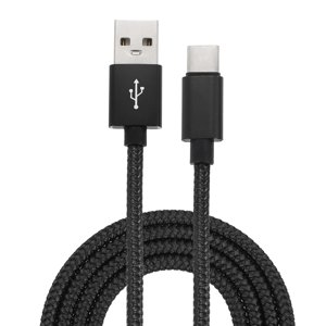 Uxcell USB Type C Charger Cable, Type-C to USB A Braided Charging Cord Data Transfer Cable Black 3.28 ft  1
