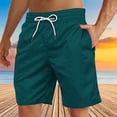 thumbnail image 1 of Soki Men's Casual Beach Shorts Clearance Drawstring Shorts With Pocket, 1 of 4