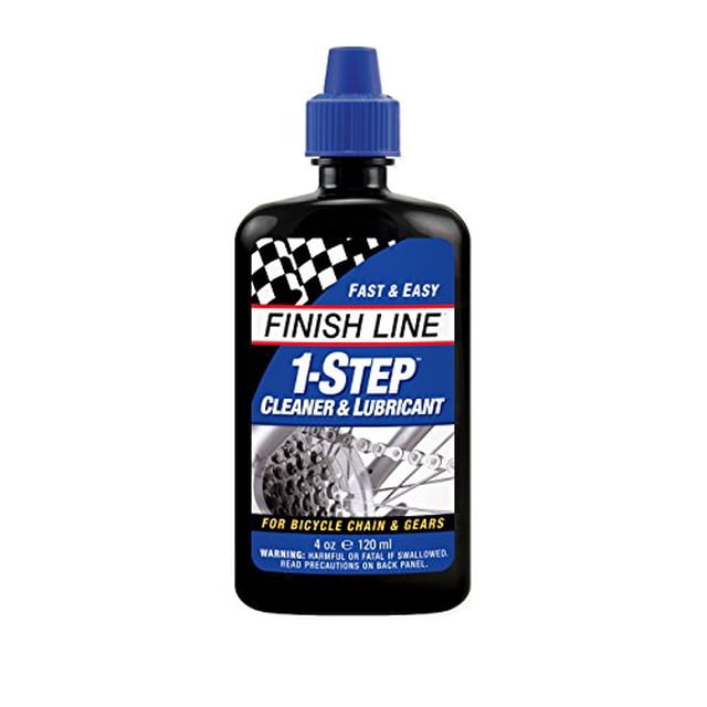 Finish Line 1-Step Bicycle Chain Cleaner Lubricant 4oz Squeeze Bottle
