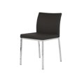 thumbnail image 3 of Kahlo Modern Leatherette & Stainless Steel Side Chair - Contract Grade, 3 of 5